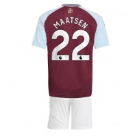 Fotbalové Dres Aston Villa Ian Maatsen #22 Dětské Domácí 2024-25 Krátký Rukáv (+ trenýrky)